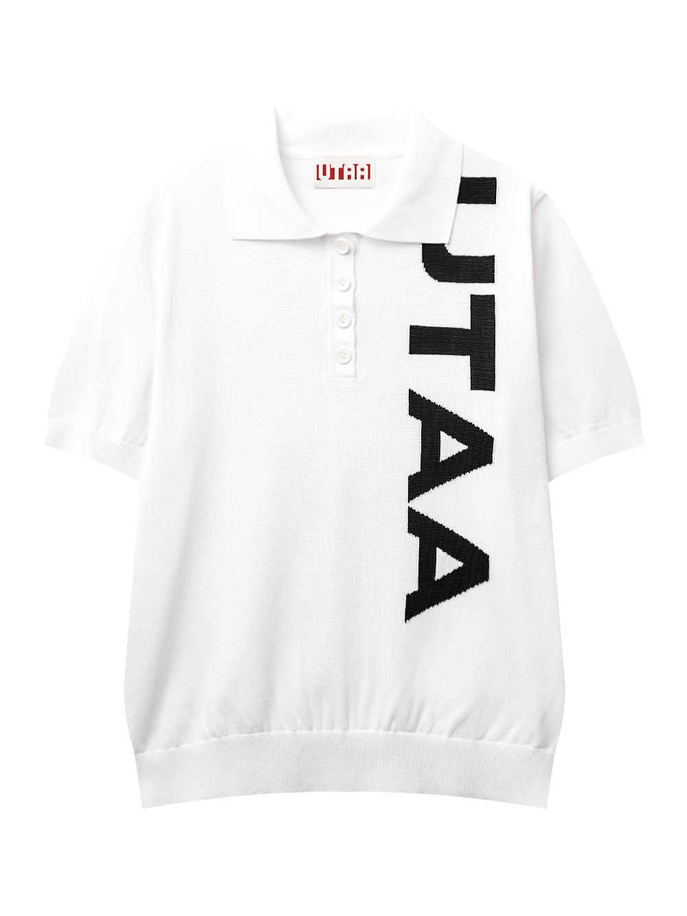 UTAA Arcade Bold Logo PK Knit : Women&#039;s White (UD2KTF291WH)