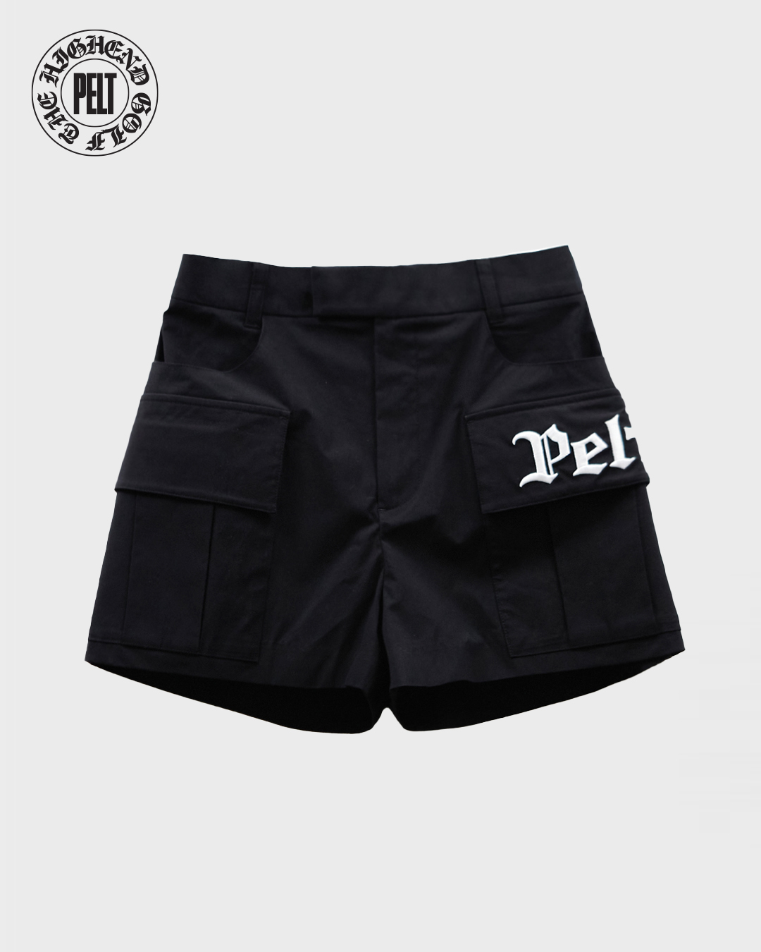 PELT Squre Pocket Short Pants : Women&#039;s Black (PB2PSF031BK)