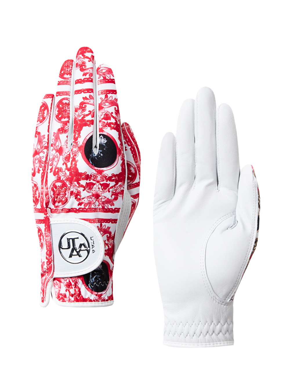 UTAA Sequence Baroque Graphic Golf Gloves : Women&#039;s Pink (UD0GVF495PK)