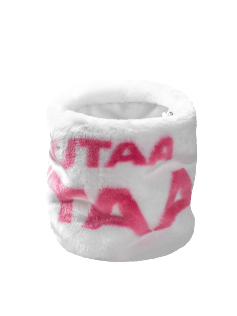 UTAA Signal Logo Fur Neck Warmer : White (UB4GXU636WH)
