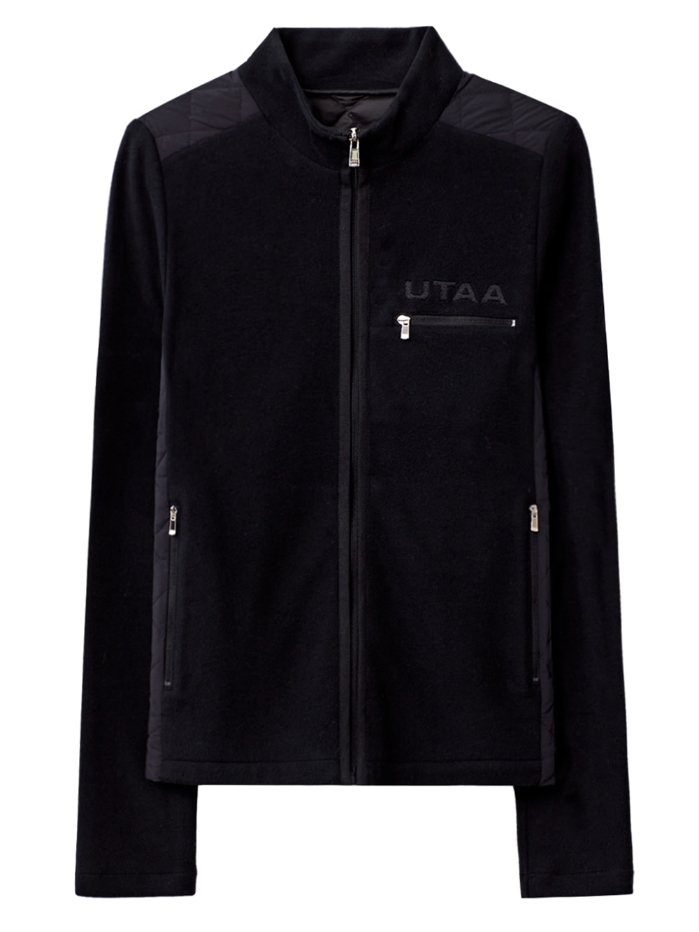 UTAA Expert Quilting Fleece Down Jacket : Men&#039;s Black (UB3DJM582BK)