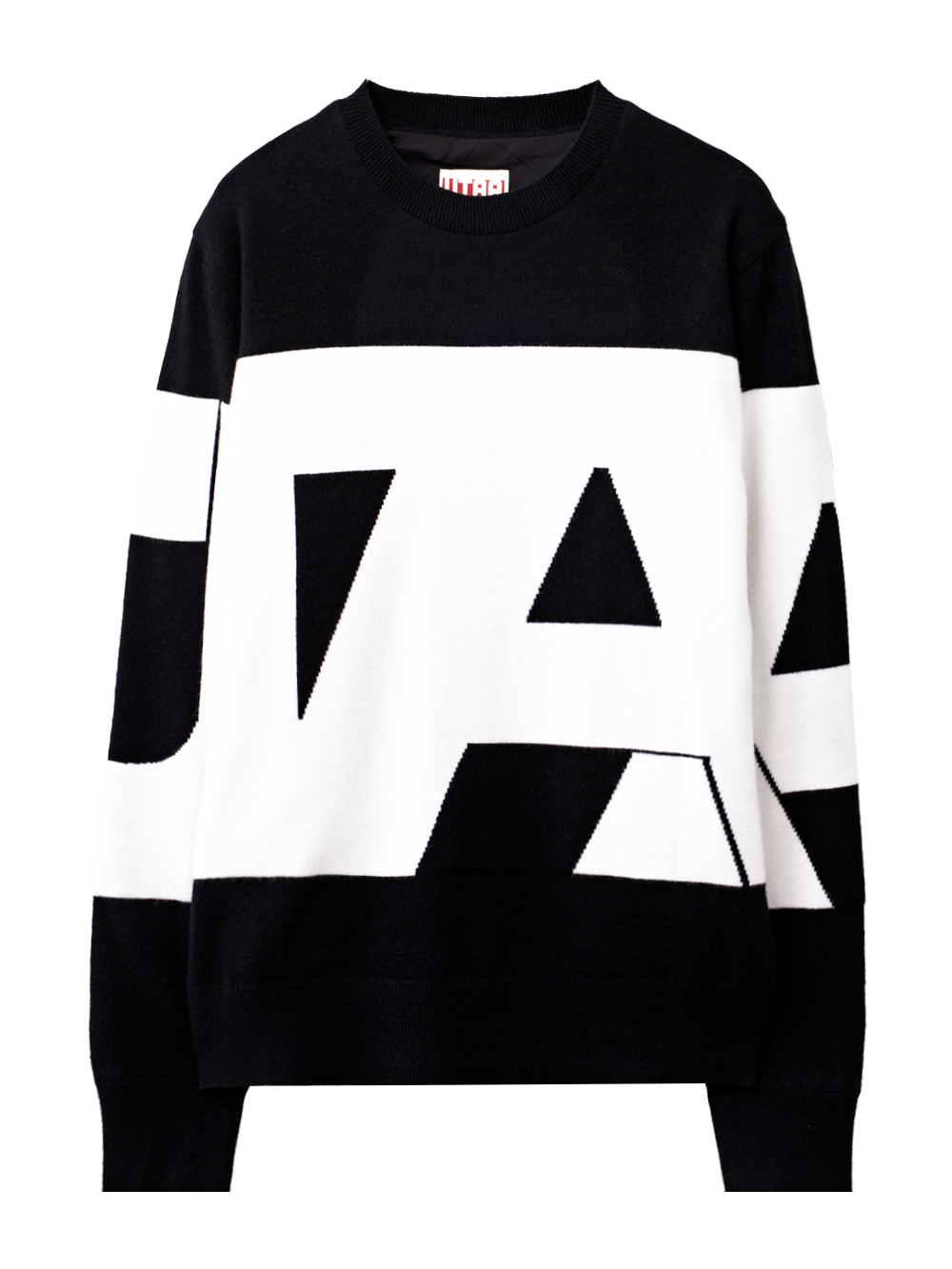UTAA Midday Bold Logo Knit Pullover : Women&#039;s Black (UC4KTF117BK)