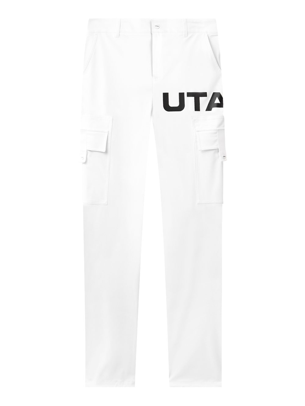 UTAA Logo Strap Pocket Two-way Pants : Men&#039;s White (UD2PTM284WH)