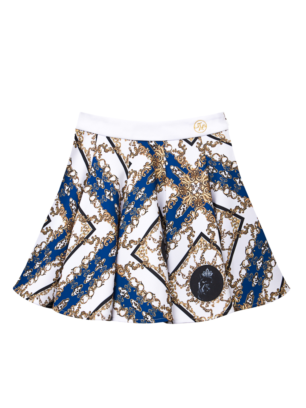 UTAA APEX Chain Baroque Flare Skirt : Blue (UD3SKF493BL)