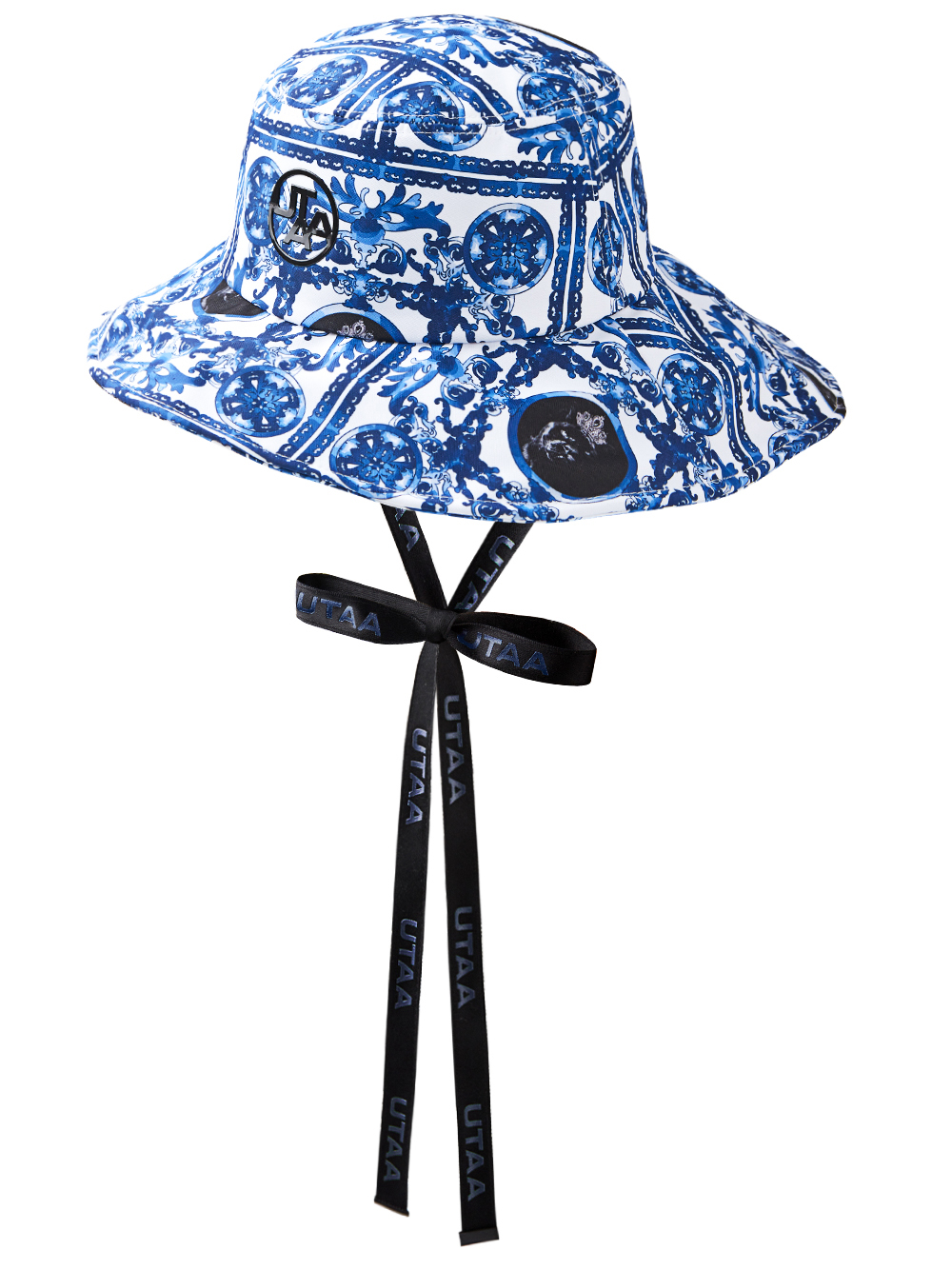 UTAA Sequence Baroque Graphic Bucket Hat : Women&#039;s Blue (UD0GCF497BL)