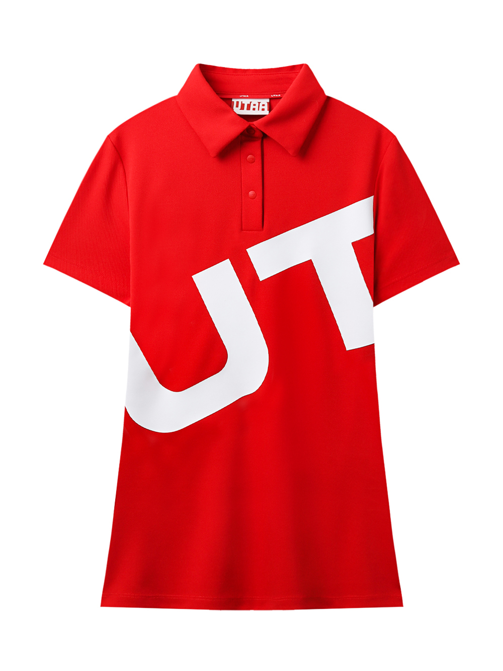 UTAA Mont Bulk Logo PK T-shirt : Women&#039;s Red (UD2TSF281RD)