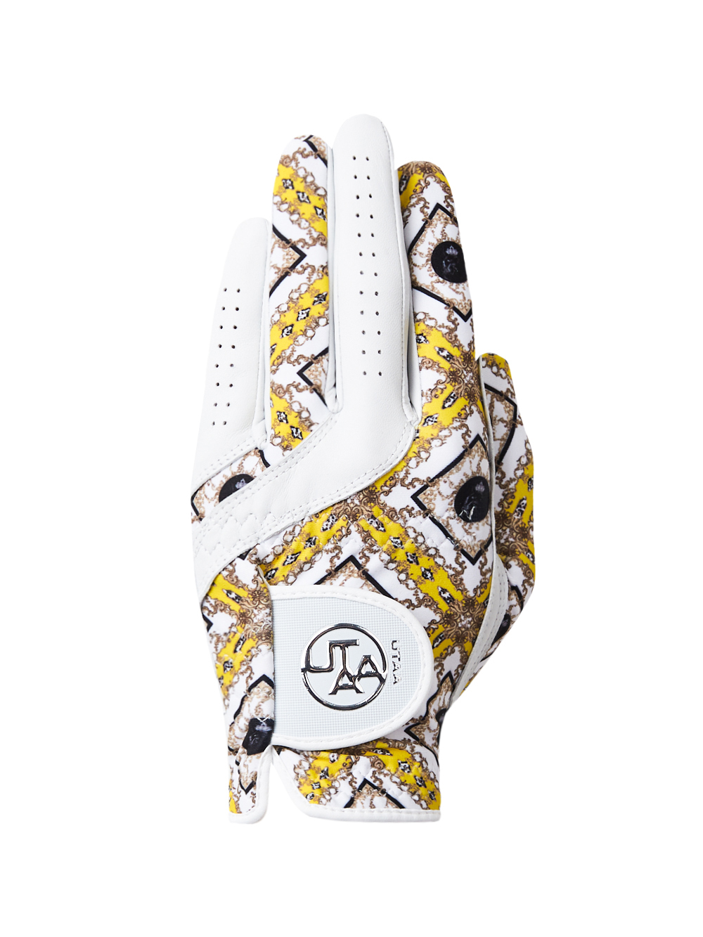 UTAA APEX Chain Baroque Golf Glove : Men&#039;s Yellow (UD0GVM493YE)