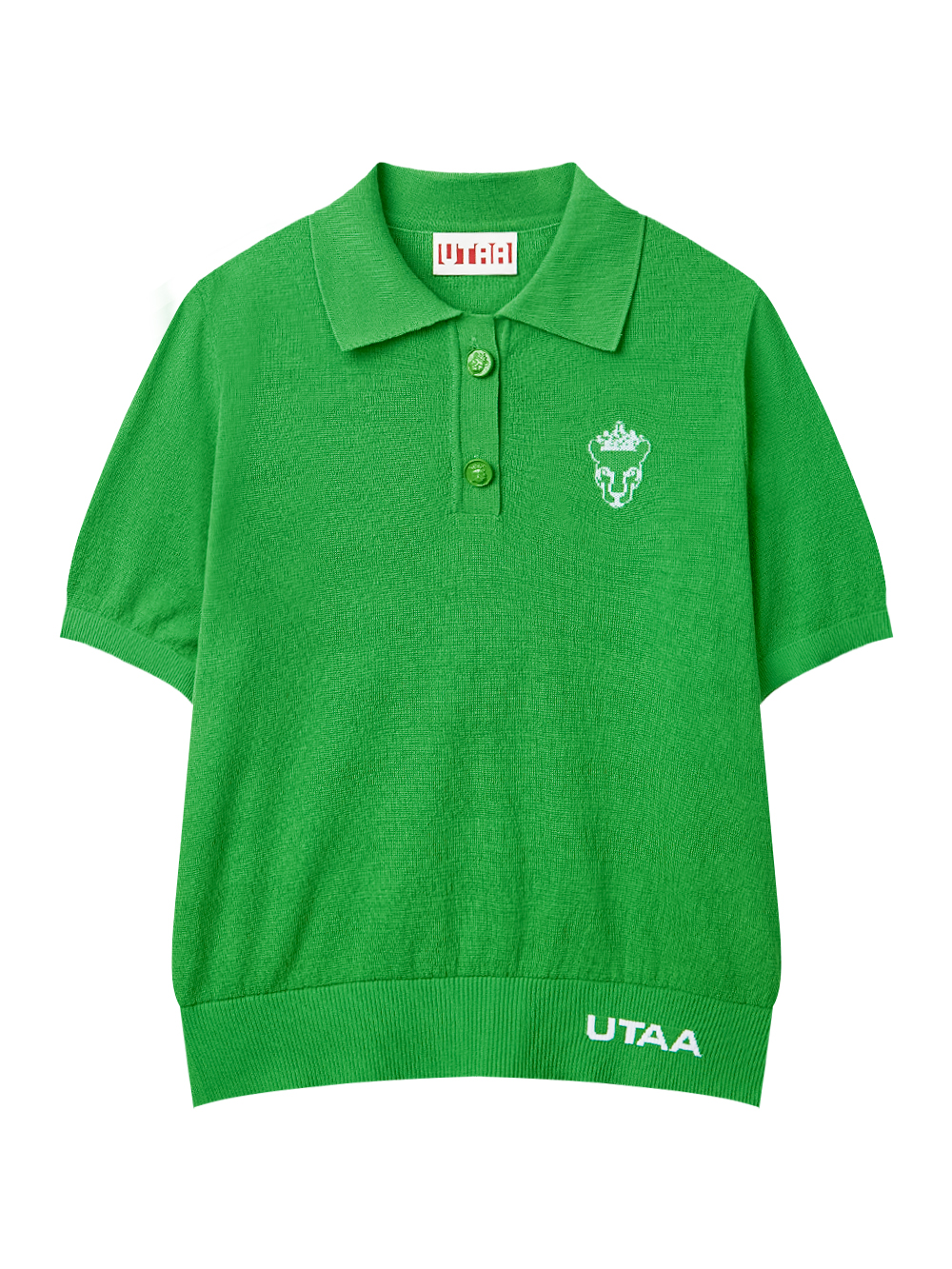 UTAA Crown Panther Wappen Classical PK Knit : Women&#039;s Green (UD2KTF425GN)