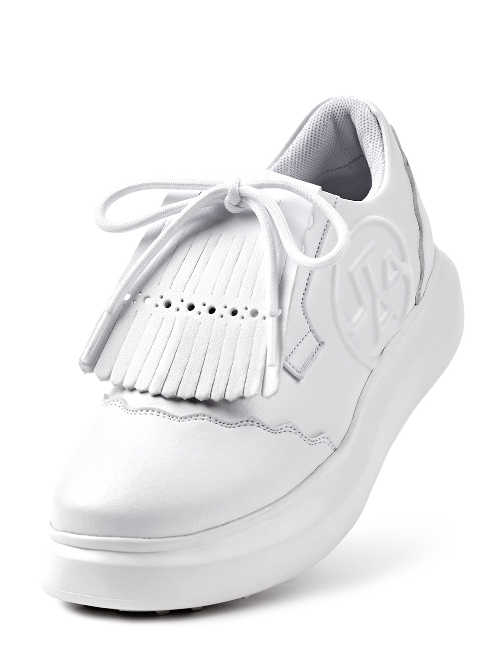 UTAA Derby Kiltie Golf Sneakers : Men&#039;s White (UB0GHM101WH)