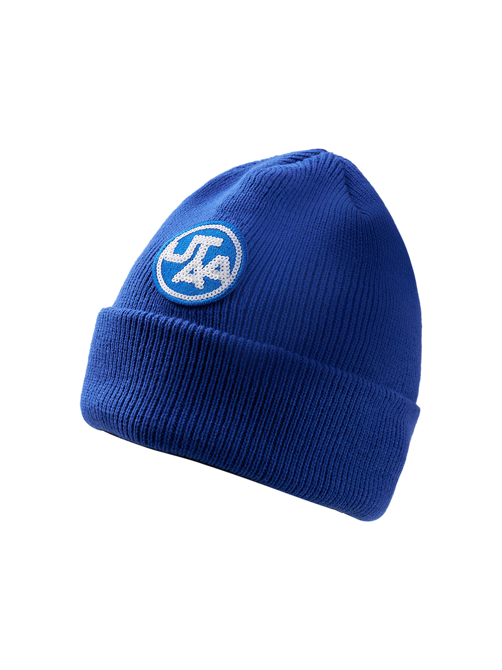 UTAA Spangle Wappen Knit Beanie : Blue (UB1GCF200BL)