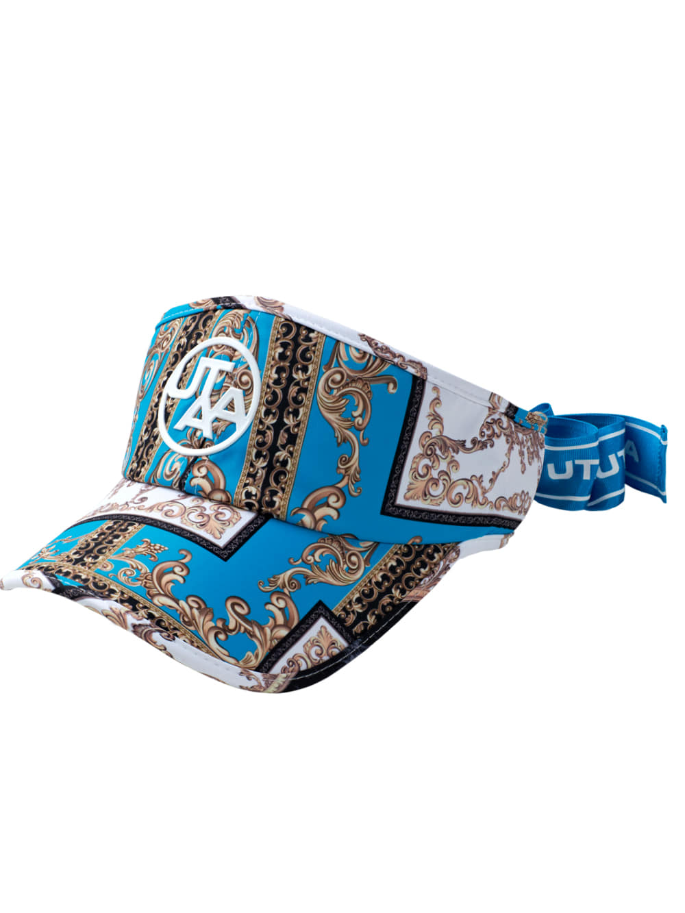 UTAA Neon Baroque Ribbon Sun Visor : Blue (UB0GCF302BL)