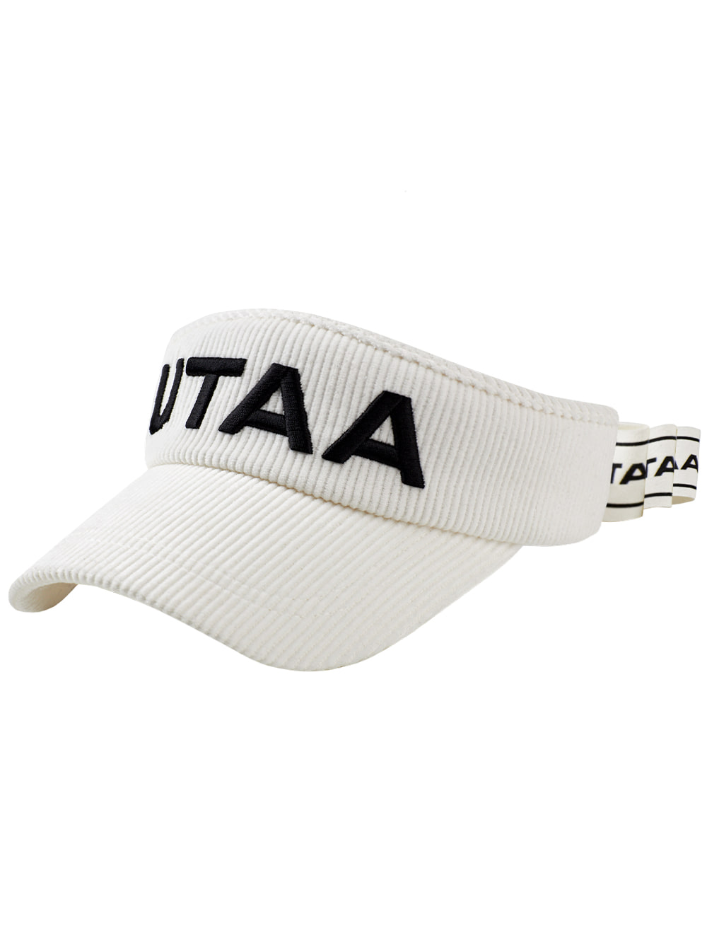 UTAA Corduroy Logo Sun Visor : Women&#039;s White(UB4GCF212WH)