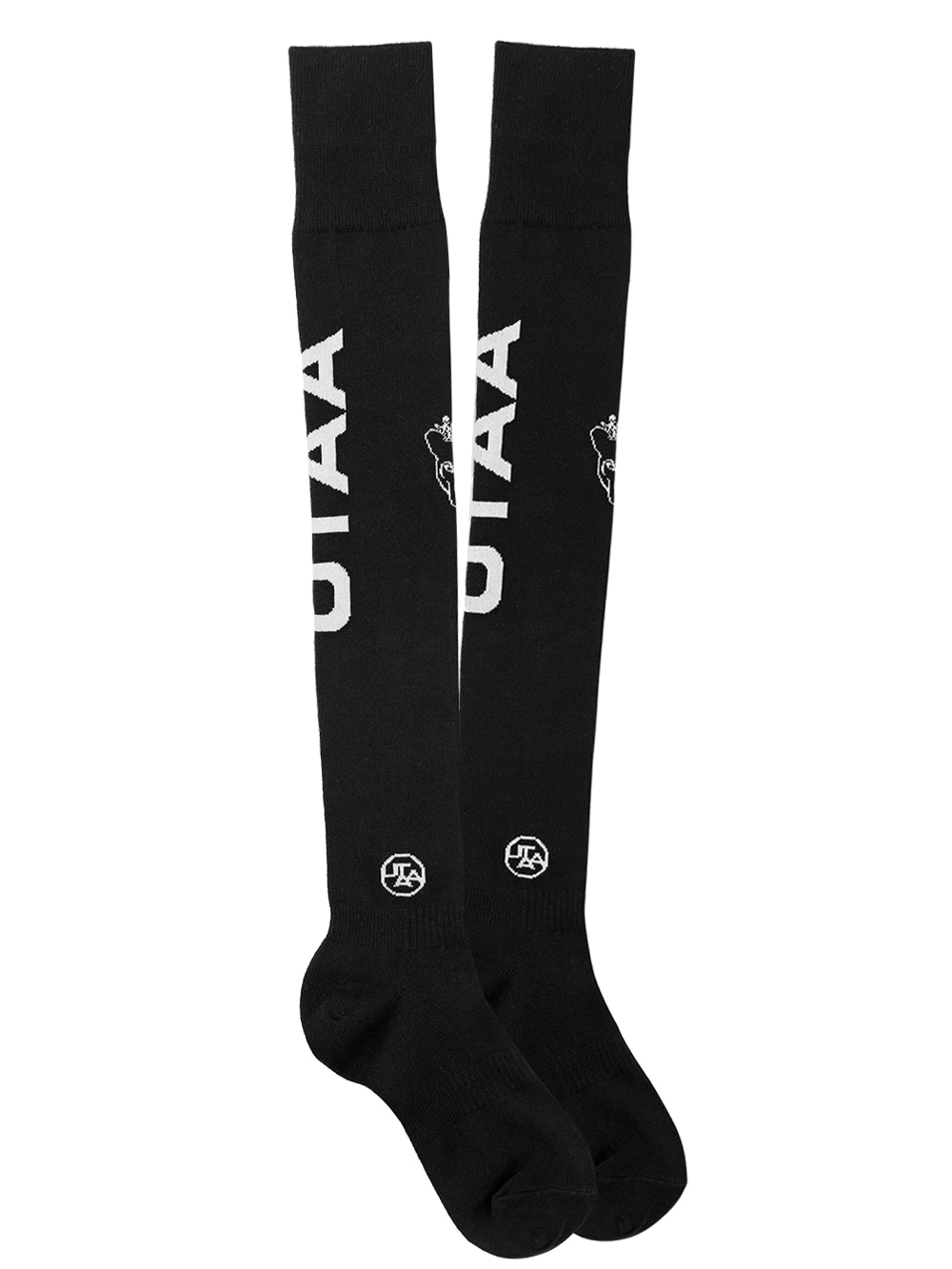 UTAA Panther Logo Over Knee Socks : Black (UC0GSF126BK)