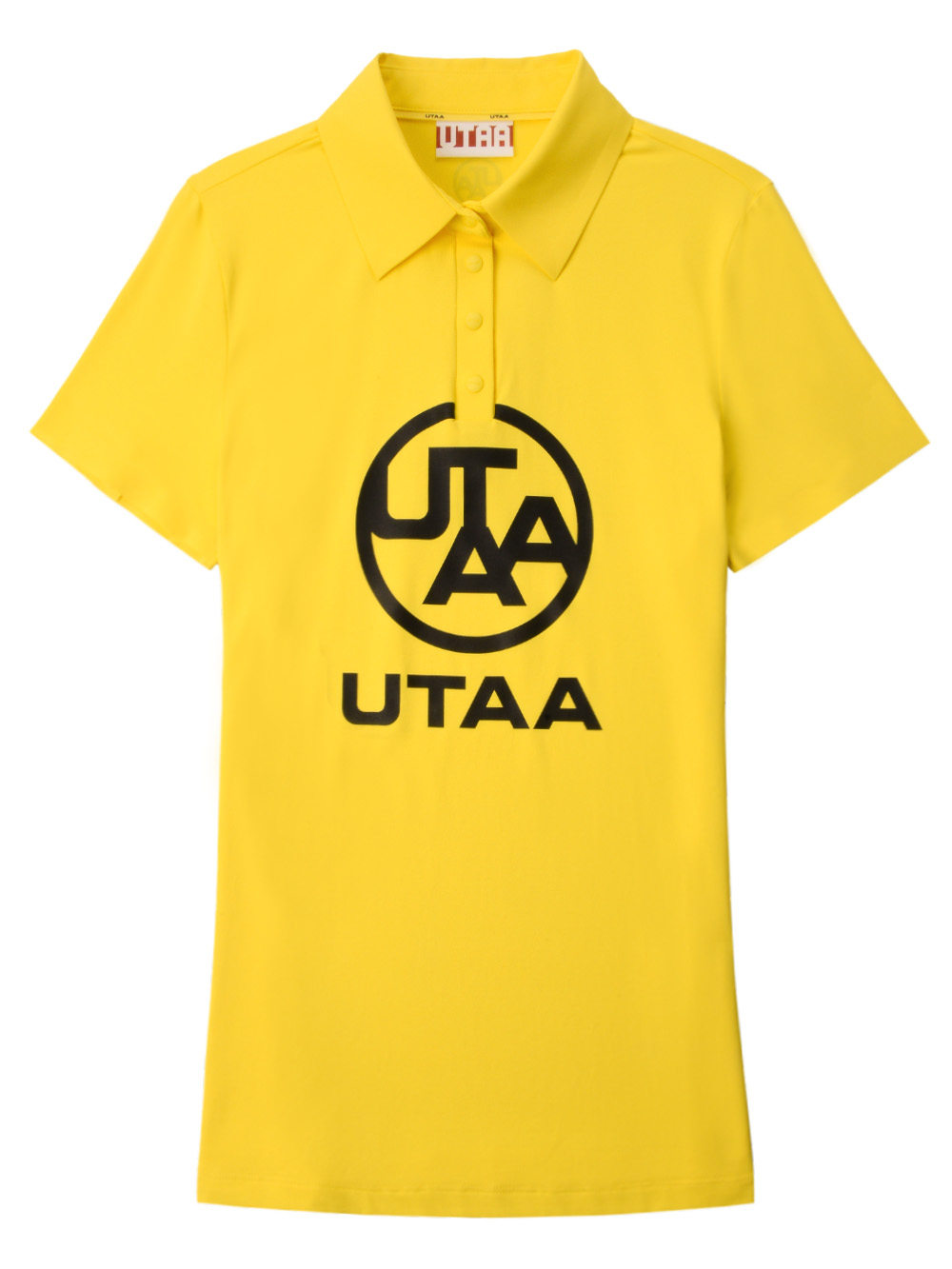 UTAA Logo Emblem PK T-Shirts : Women&#039;s Yellow (UC2TSF422YE)