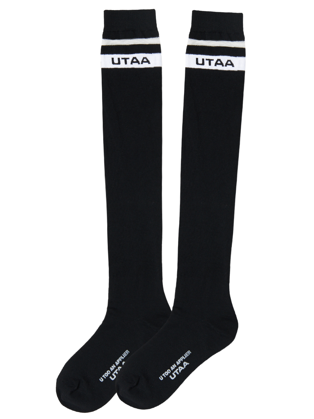 UTAA Passenger Logo Knee Socks : Black (UC0GSF157BK)