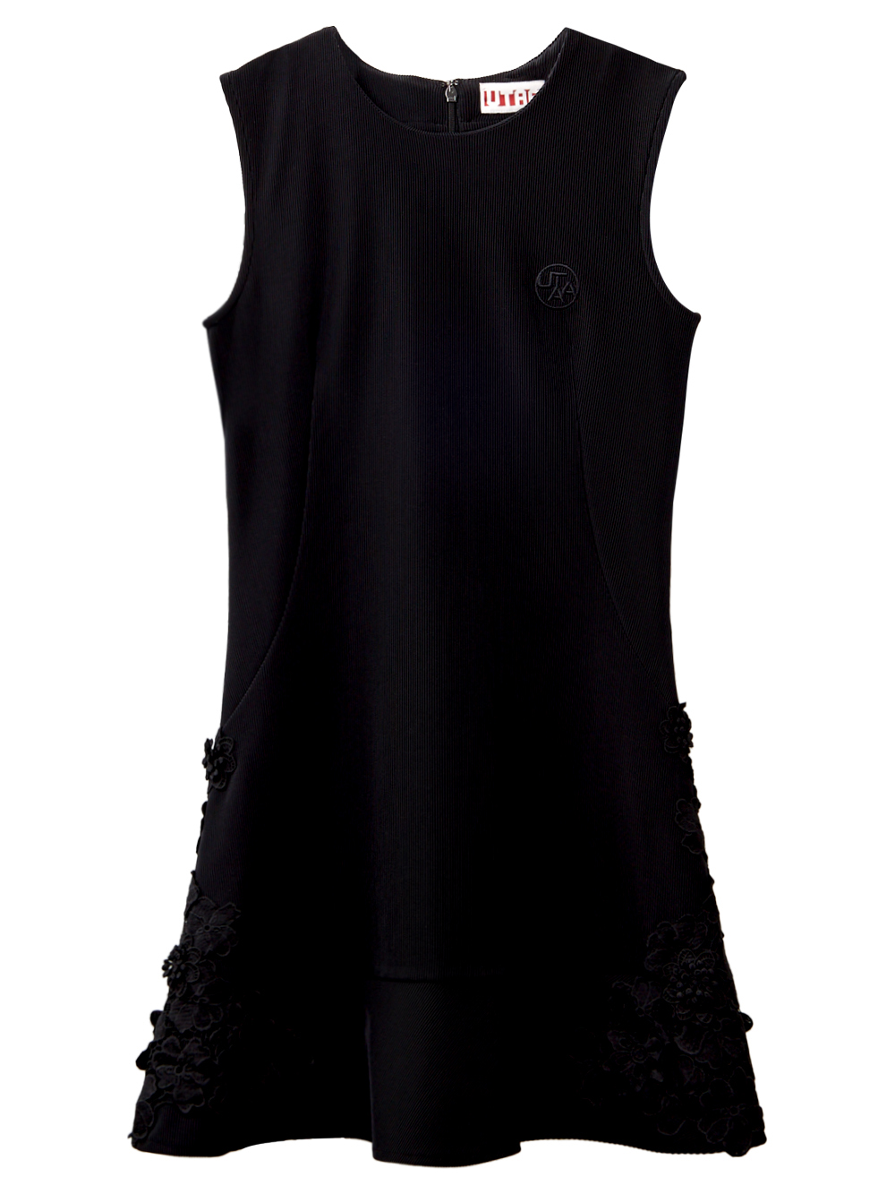 UTAA Flower Lace Sleeveless One-piece  : Women&#039;s Black  (UC2OPF611BK)