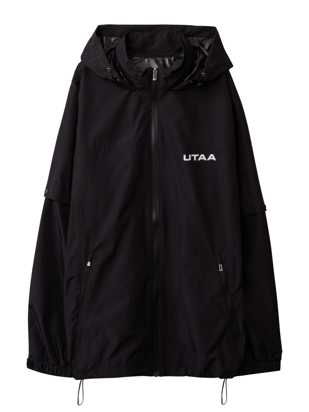 UTAA Symbol Windbreaker Raincoat  : Men&#039;s Black(UD0RWM773BK)