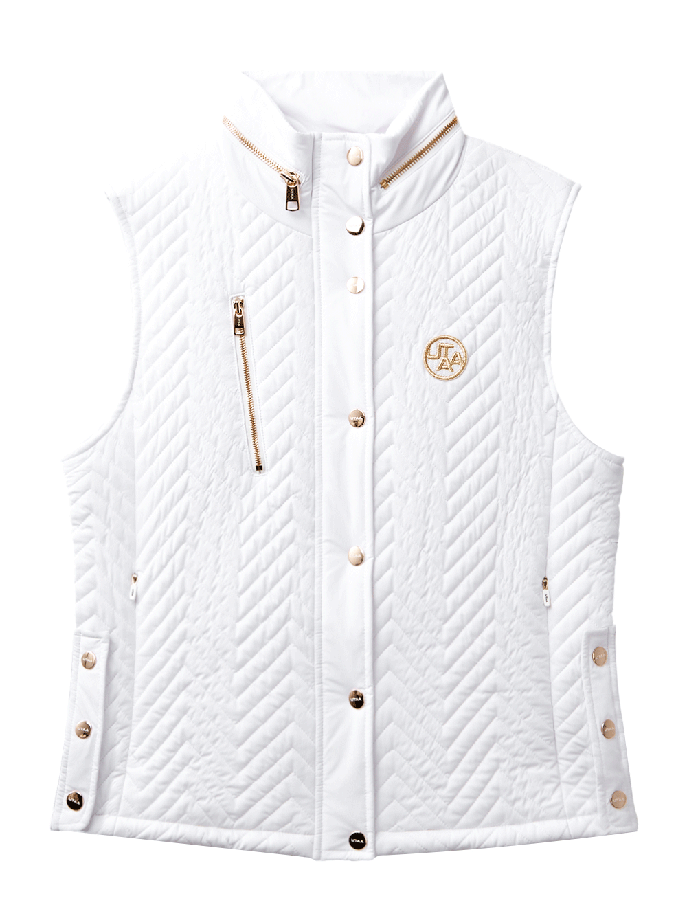 UTAA Golden Scales Quilting Padding Vest : Women&#039;s White (UD1VTF593WH)
