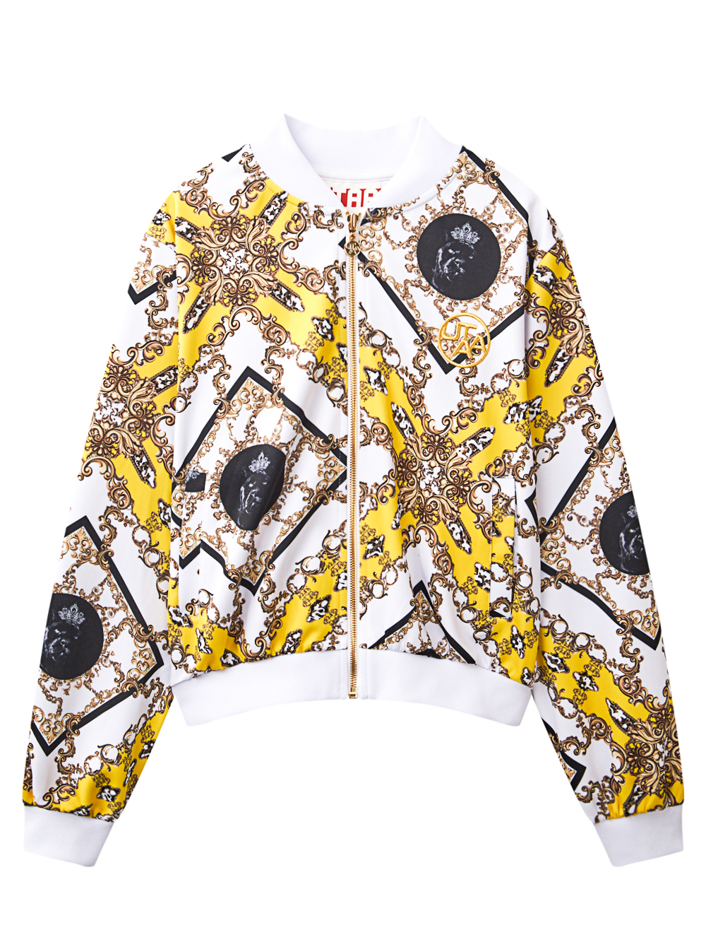 UTAA APEX Chain Baroque Blouson Jumper : Women&#039;s Yellow (UD3JPF493YE)