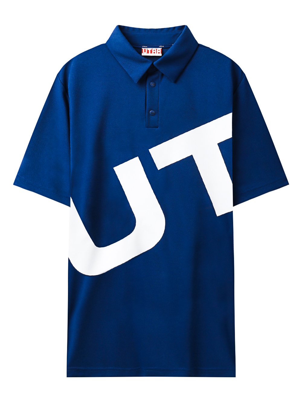 UTAA Mont Bulk Logo PK T-shirt : Men&#039;s Blue (UD2TSM281BL)