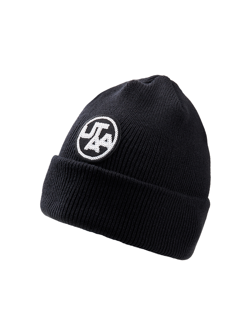 UTAA Spangle Wappen Knit Beanie : Black (UB1GCF200BK)