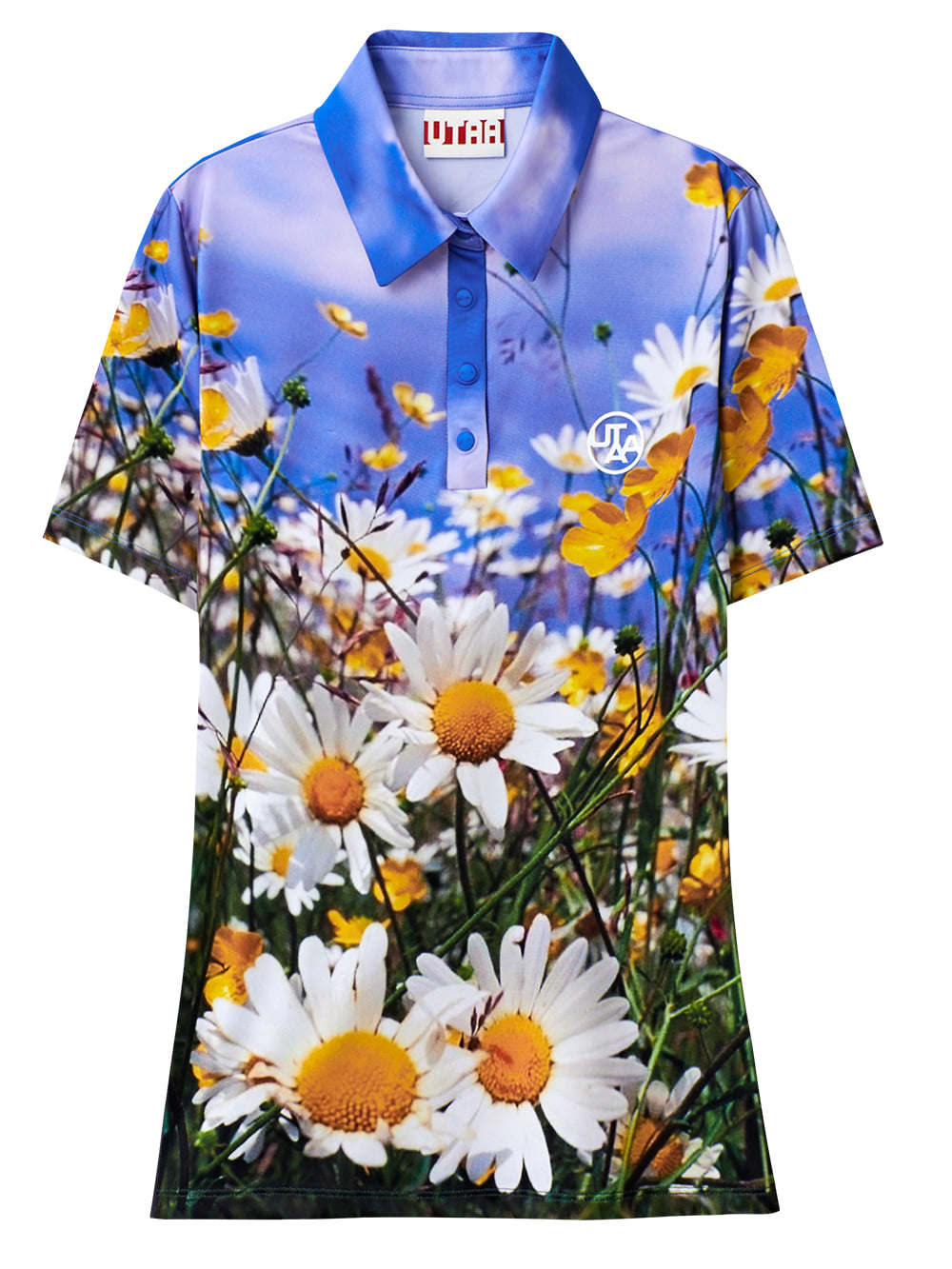 UTAA Swing Fit Wild Flower Polo T-Shirts  : Women&#039;s (UB2TSF481BL)