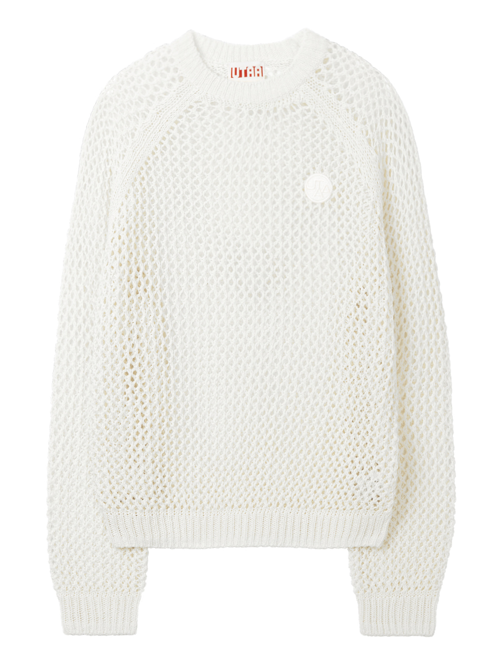 UTAA Crocher Scasi Raglan Knit : White (UB2KTF254WH)