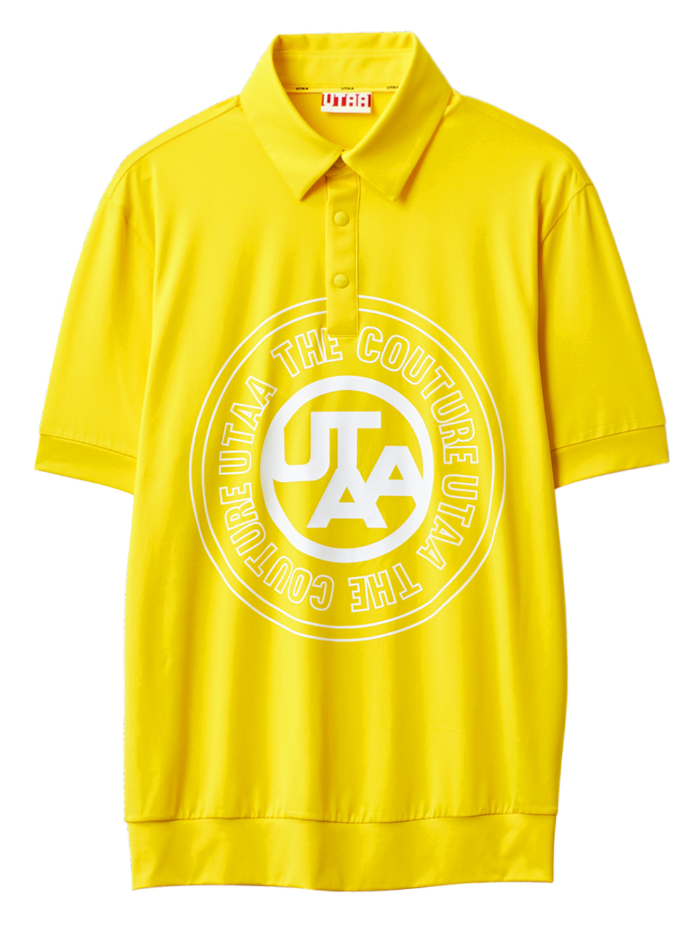 UTAA Circle Emblem Polo shirts : Men&#039;s Yellow (UB3TSM332YE)