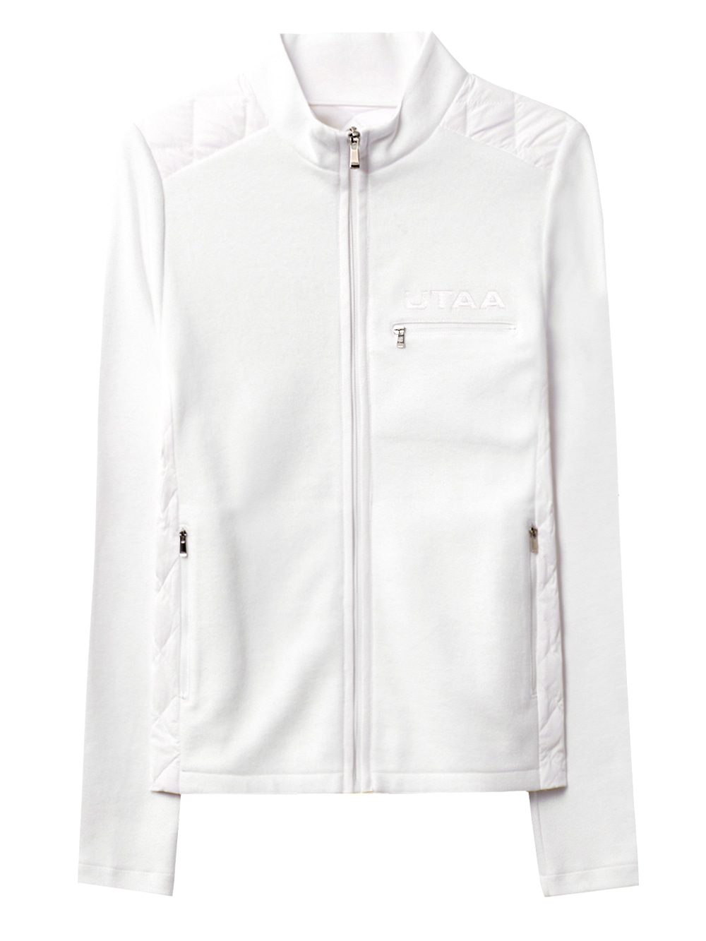 UTAA Expert Quilting Fleece Down Jacket : Men&#039;s White (UB3DJM582WH)