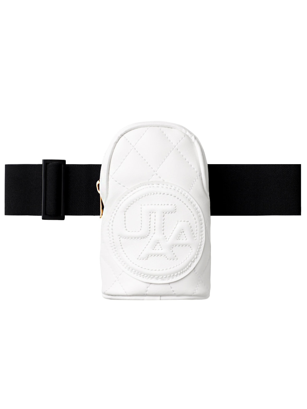 UTAA Symbol Quilting Buckle Belt Bag : White(UC0GAU259WH)