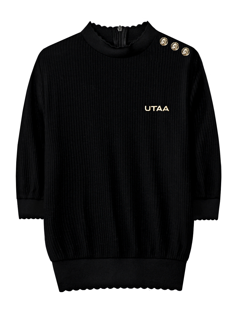 UTAA Ducat Pinking Sleeve : Women&#039;s Black(UC2STF410BK)