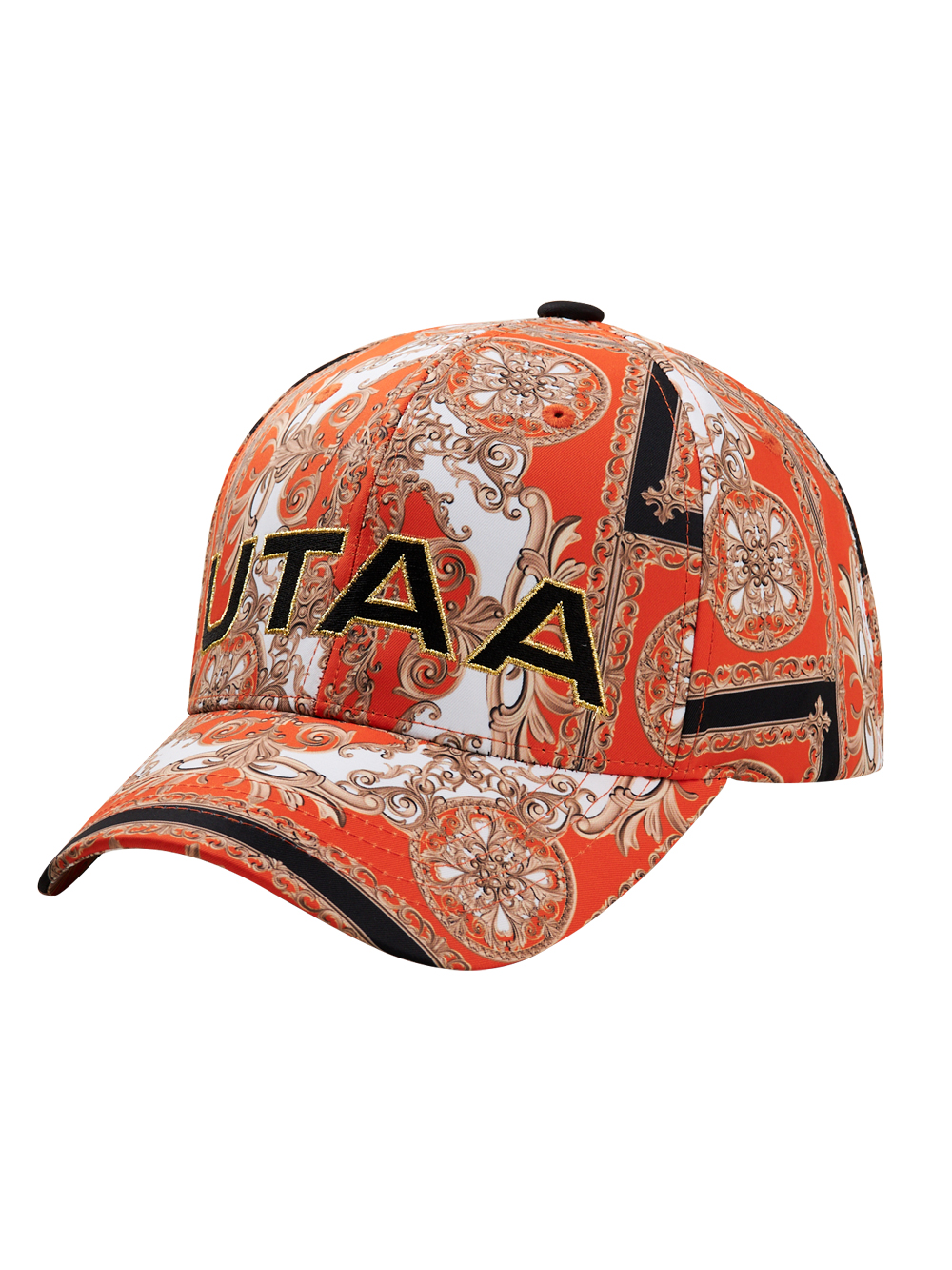 UTAA Baroque Golden Stroke Logo Cap :  Orange (UC0GCU311OR)