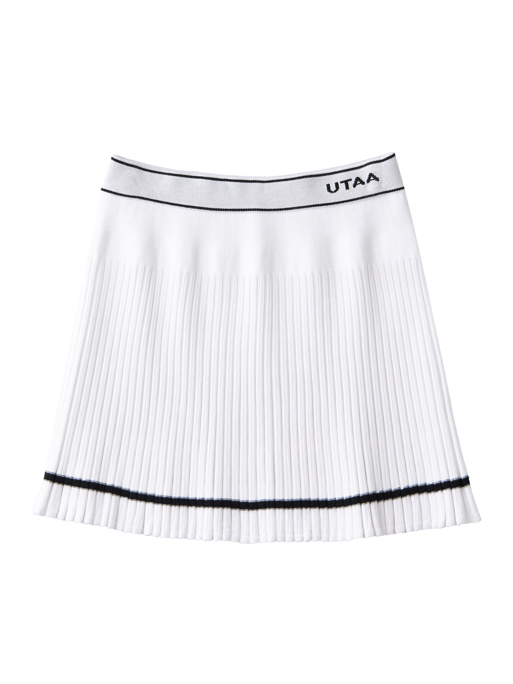 UTAA Wave Knit Flare Skirt : Women&#039;s White(UC2SKF257WH)