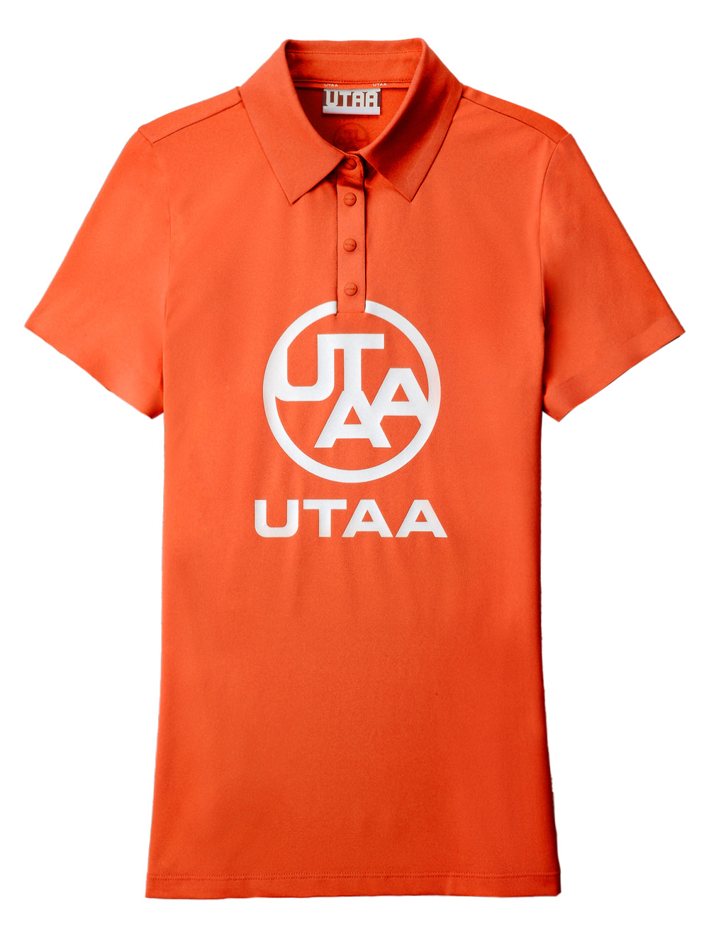 UTAA Logo Emblem PK T-Shirts : Women&#039;s Orange (UC2TSF422OR)