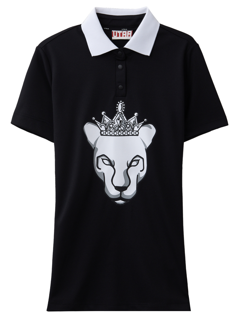UTAA Crown Panther Pk T-Shirt : Women&#039;s Black (UC2TSF540BK)