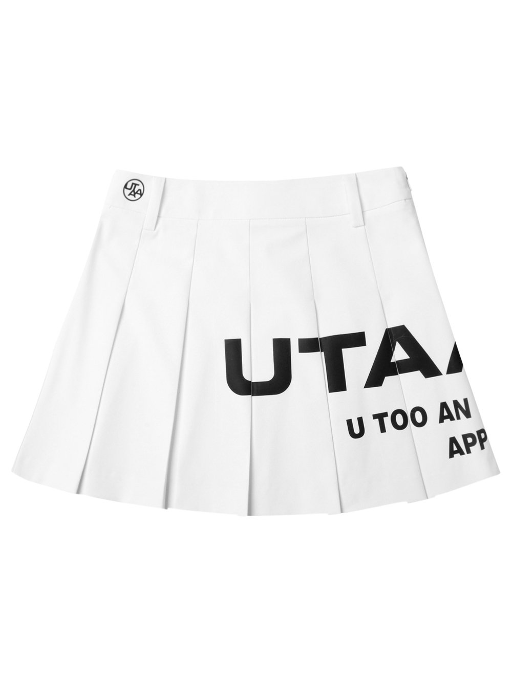 UTAA Brie Big Logo Symbol Short Skirt  : Women&#039;s White (UC2SKF283WH)