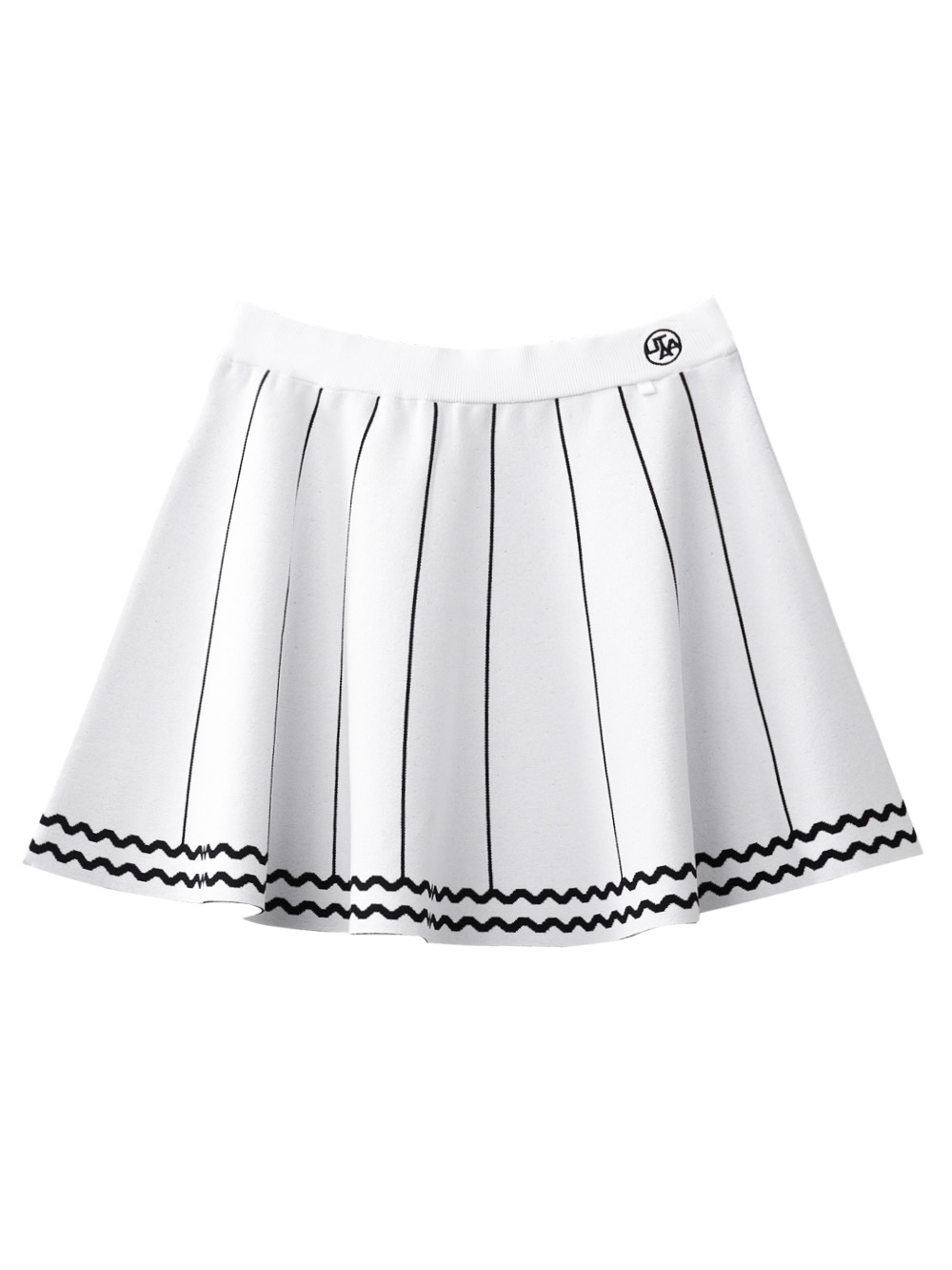 UTAA Pixel Wave Flare Skirt : Women&#039;s White (UC2SKF256WH)