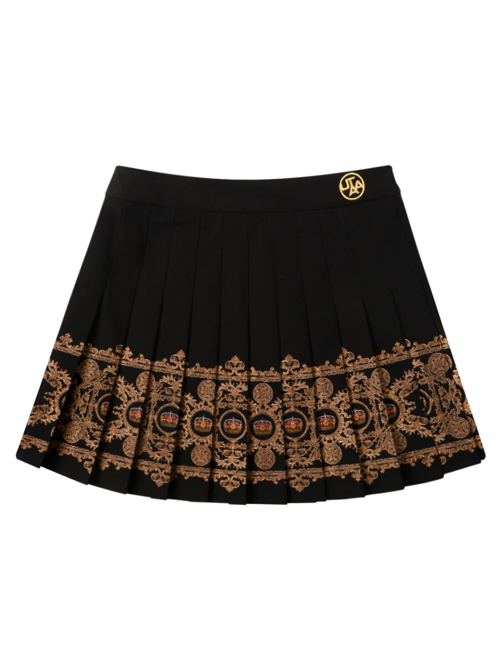 UTAA Emperor Crown Baroque Short Skirt : Women&#039;s Black(UC2SKF235BK)
