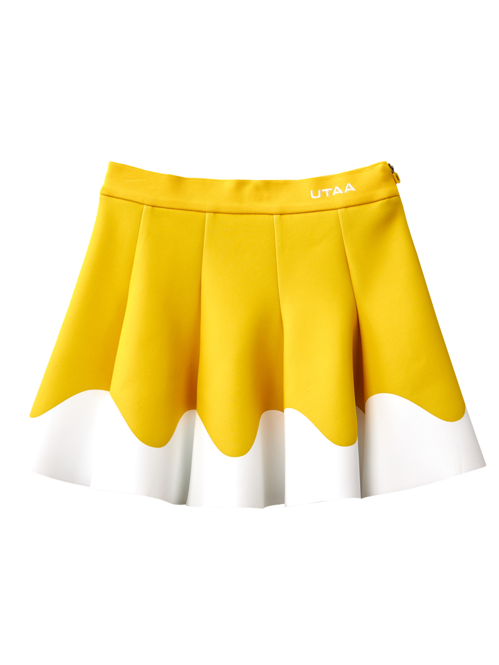 UTAA Tilde Big Wave Flare Skirt : Women&#039;s Yellow  (UC3SSF260YE)