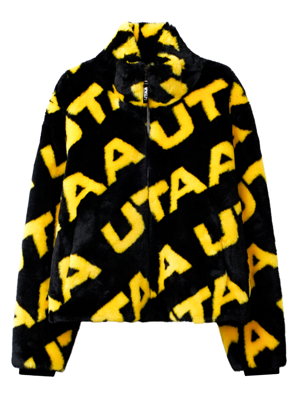 UTAA Logo Wave Fur Jacket  : Women&#039;s Black (UC4LTF840BK)