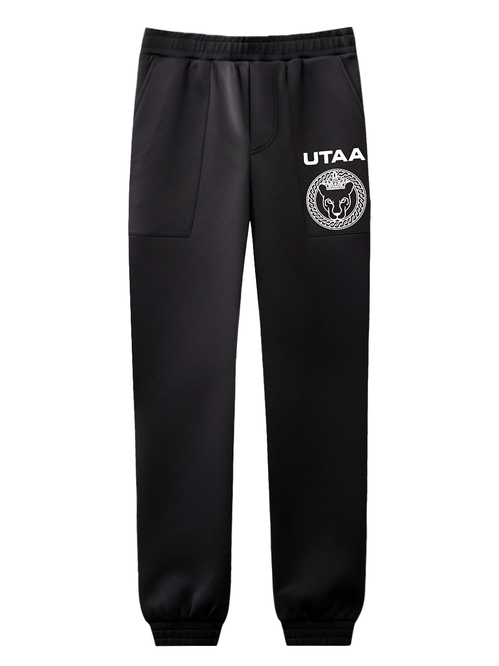 UTAA Ring Crown Panther Big Pocket Jogger Pants : Men&#039;s Black (UD1PTM162BK)