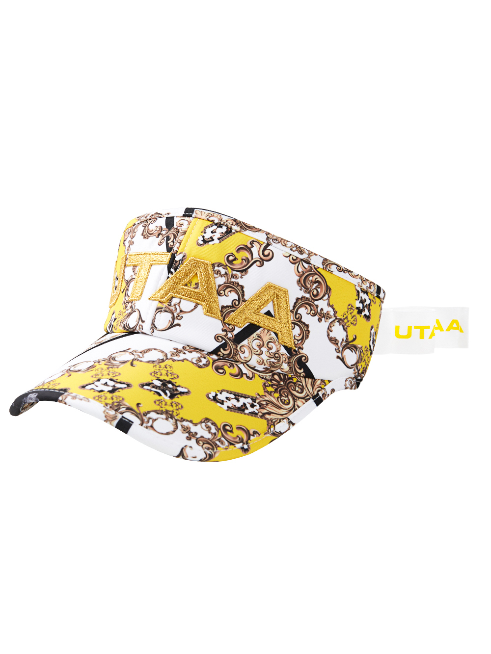 UTAA APEX Chain Baroque Ribbon Sun Visor : Women&#039;s Yellow (UD0GCF494YE)