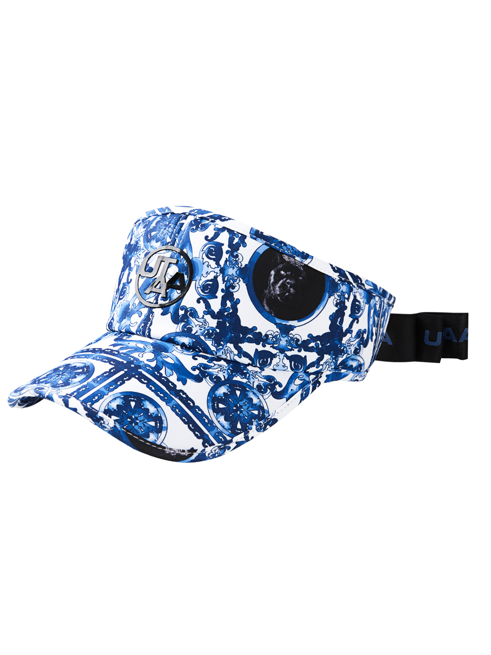 UTAA Sequence Baroque Graphic Tie Sun Visor : Women&#039;s Blue (UD0GCF498BL)