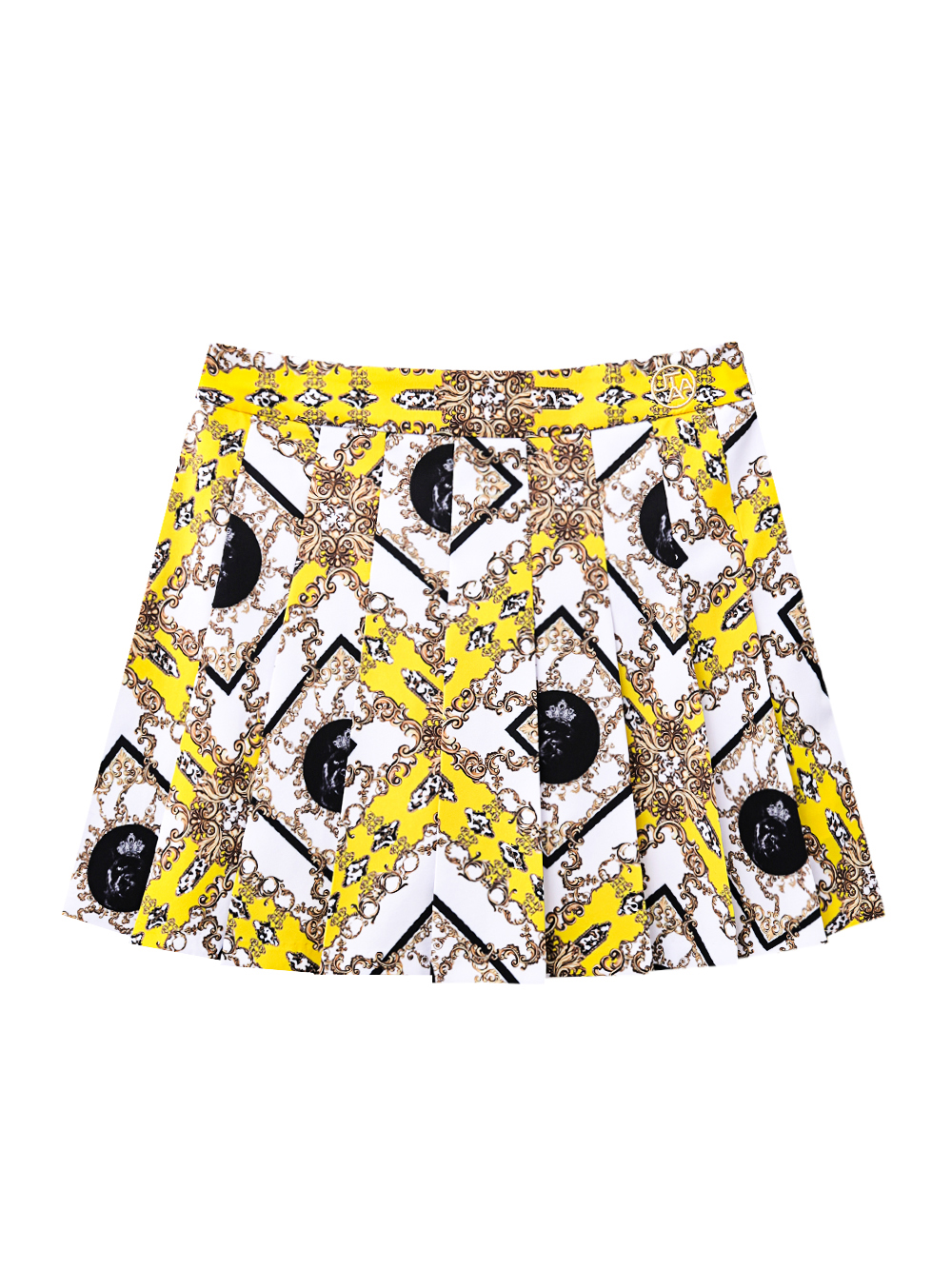 UTAA APEX Chain Baroque Pleats Skirt : Yellow (UD3SKF494YE)