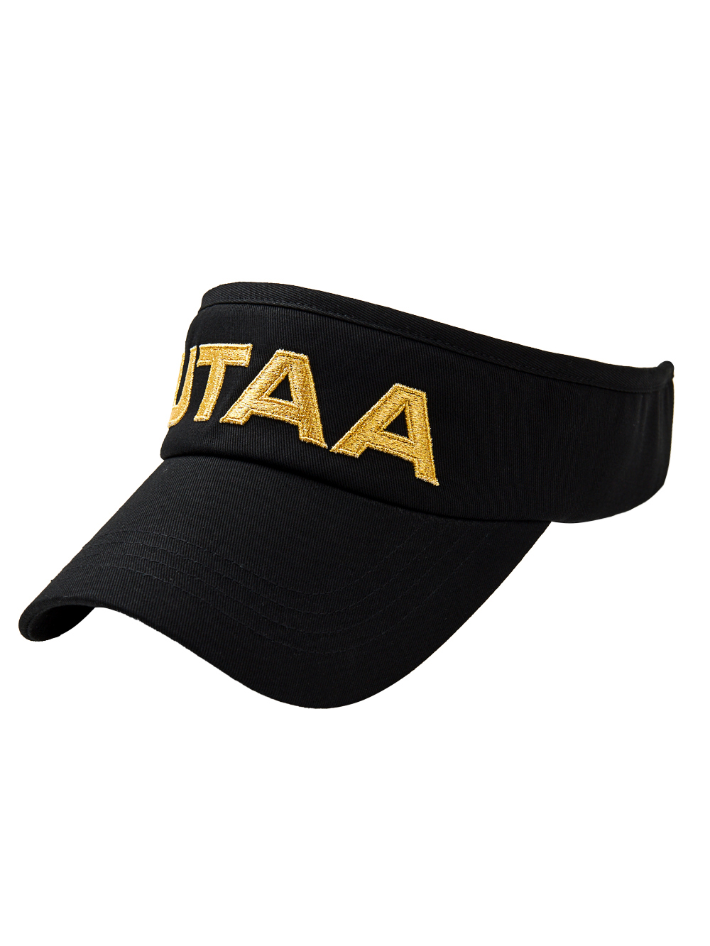 UTAA Allure Gold Logo Sun Visor : Black (UD0GCU287BK)