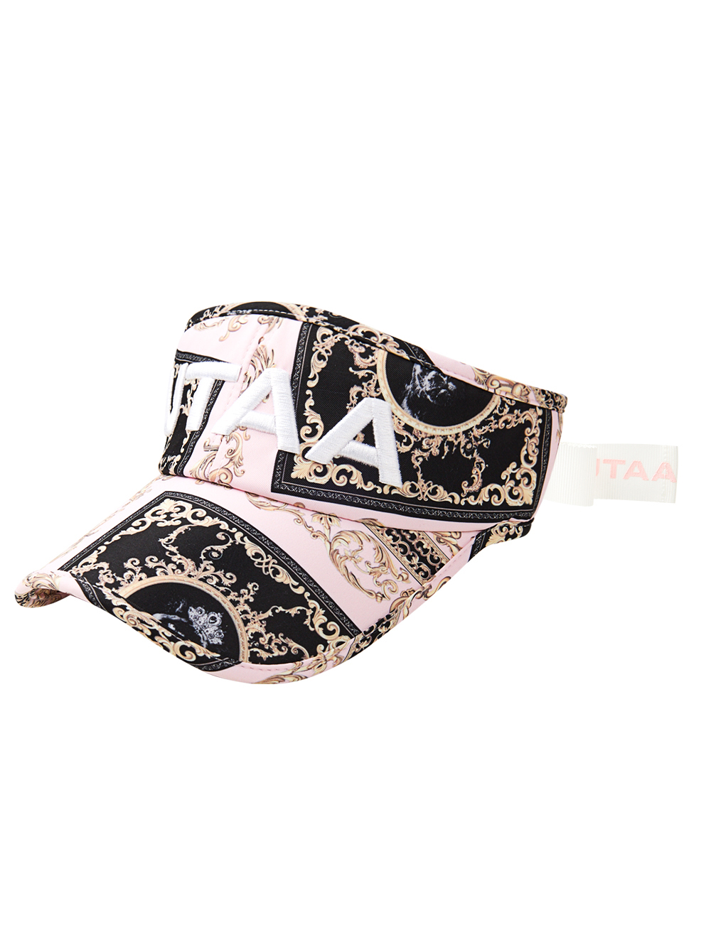 UTAA Color Pearl Baroque Ribbon Sun Visor : Women&#039;s Light Pink (UD0GCF313LP)