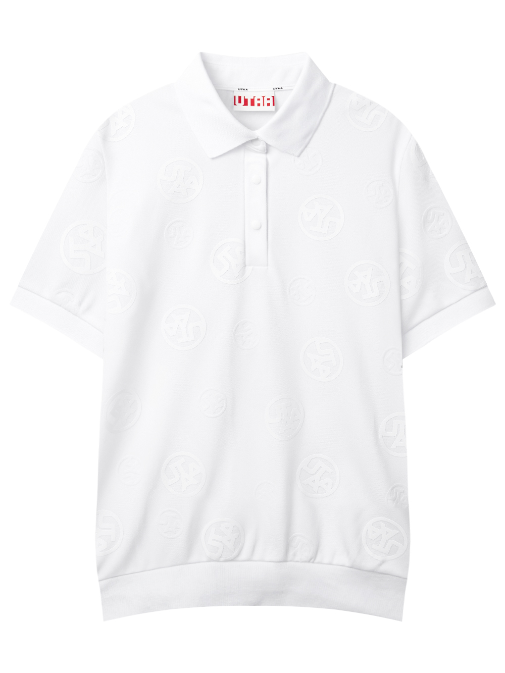 UTAA Logo Bubble PK T-shirt : Men&#039;s White (UD2TSM295WH)