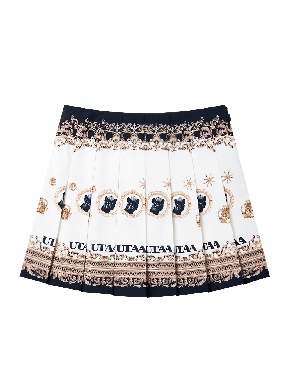 UTAA Mirror Panther Pan Skirt : White (UD3SKF497WH)
