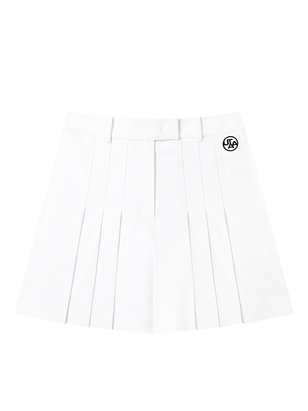 UTAA Ideal Half Pleats Skirt Pants : White (UD2PSF173WH)