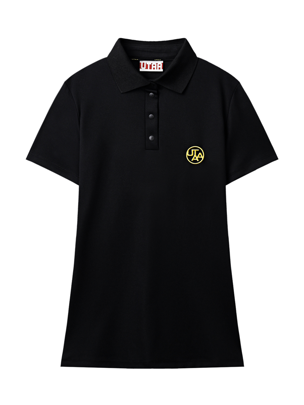 utaa-plain-color-symbol-pk-t-shirt-women-s-black-ud2tsf173bk